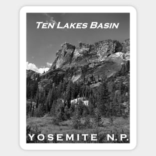 Ten Lakes Basin - Yosemite N.P. Sticker